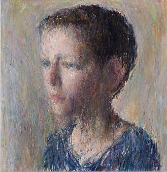 Liel regardant ÃƒÂ  l'extÃƒÂ©rieur, 2017 (103,2 x 99,7cm)