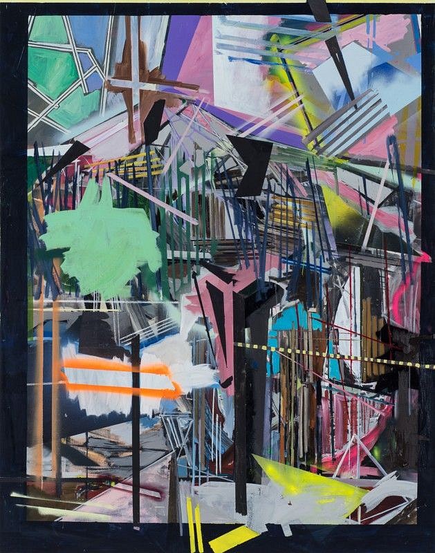 Elad Kopler, Untitled
2015, Oil, acrylic and spray paint on canvas