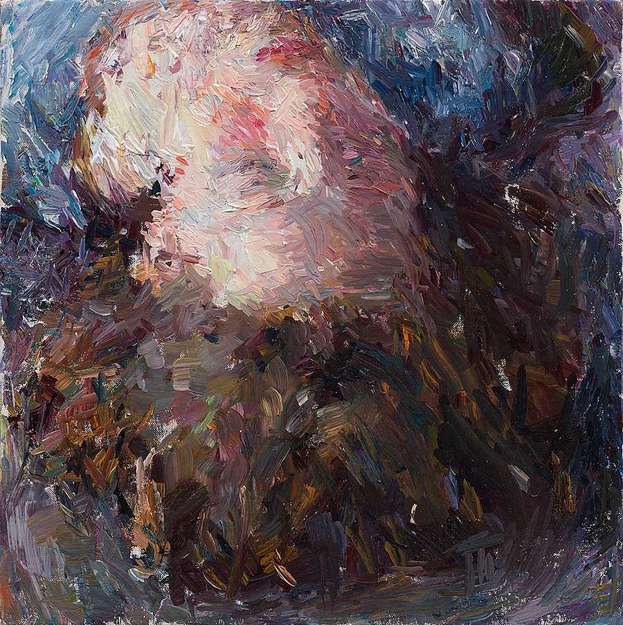 Daniel Enkaoua, Natan à l'envers, 2017, Oil on canvas, 24.5 x 24.3 cm.
2017, Oil on canvas