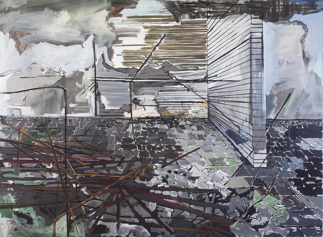 Elad Kopler, Untitled V (Leftovers)
2014, Mixed media on canvas