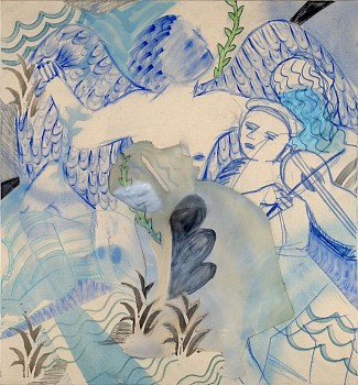 daedalus dry pastel acrylic and oil on canvas 140x130 cm