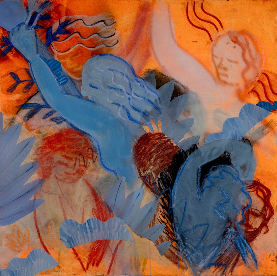 Sara Benninga, In the Bushes
2023, Acrylic, dry pastel on canvas