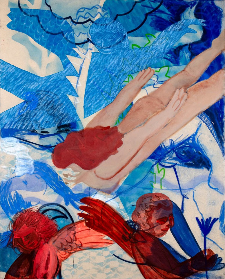 Sara Benninga, Swimmer
2023, Acrylic, dry pastel on canvas