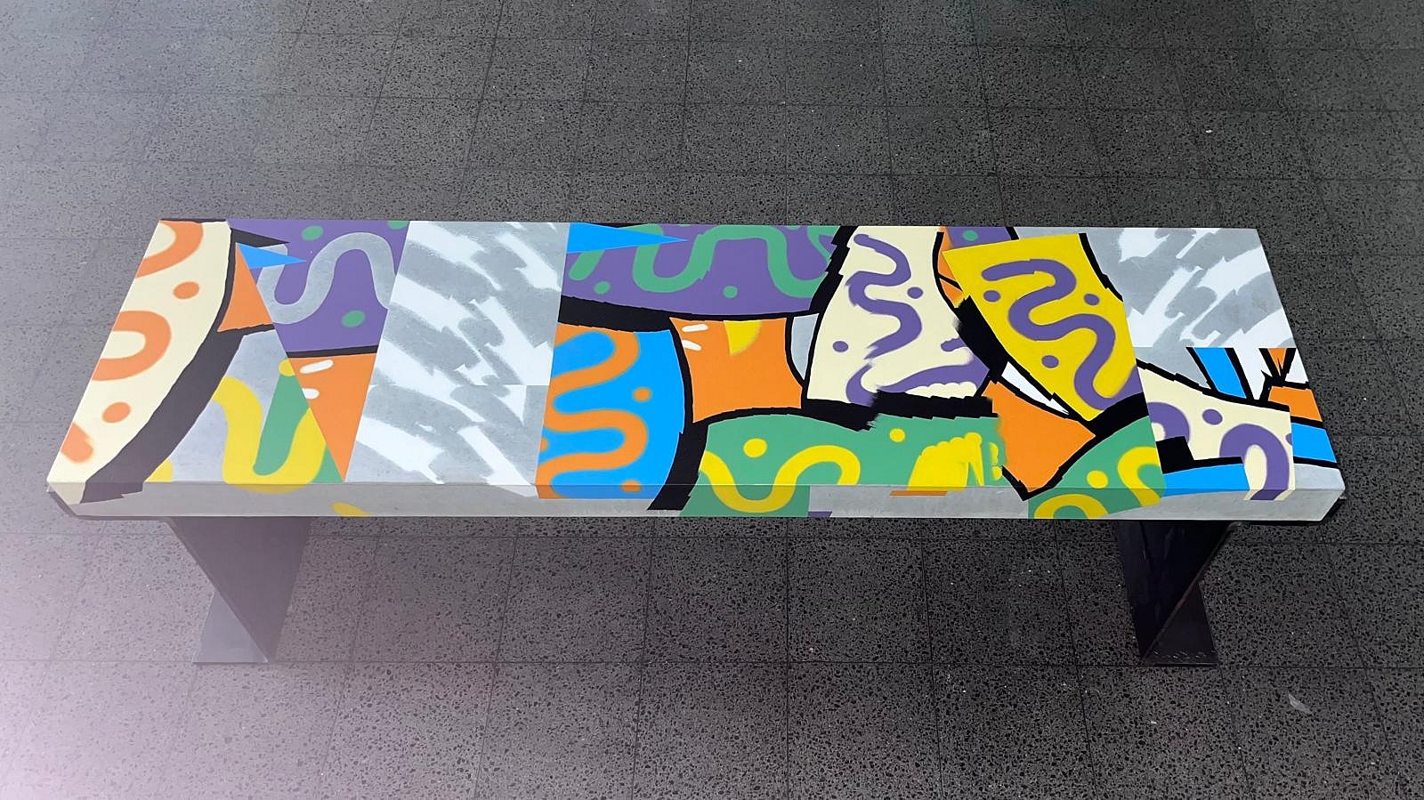 Brothers of Light, Bench 2
2024, Acrylic Enamel on concrete