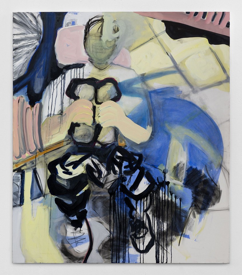 Adi T. Hoffman, Bench press
2024, Acrylic, charcoal and oil on canvas