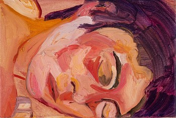 sara benninga sleeper 5 oil on canvas 20x30 cm 2022 photo shai halevi