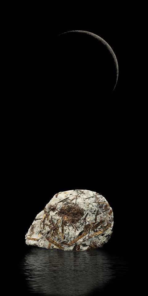 Noa Ben-Nun Melamed, Bardo Land #2
2025, Processed digital photographs, archival pigment print, presented in a black wooden frame with museum glass