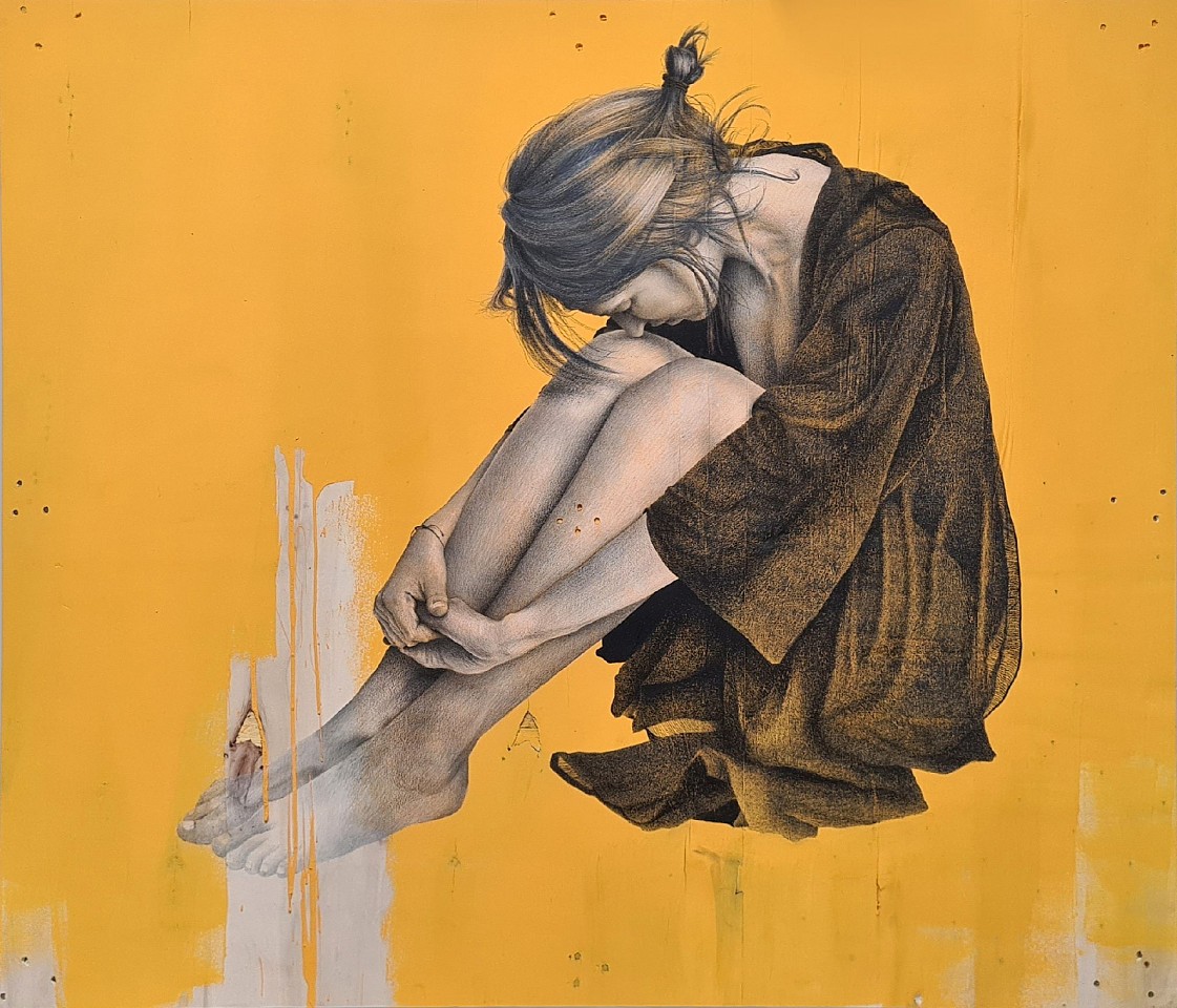 Amir Tomashov, 6 .no Far Thus
2026, on paint synthetic and Graphite