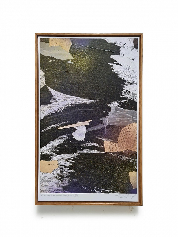 Amir Tomashov, And the earth was without a form and void no.2
2026, Mixed media and collage on paper